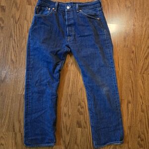 Levis 501 Classic 35 × 30 Blue Denim Jeans